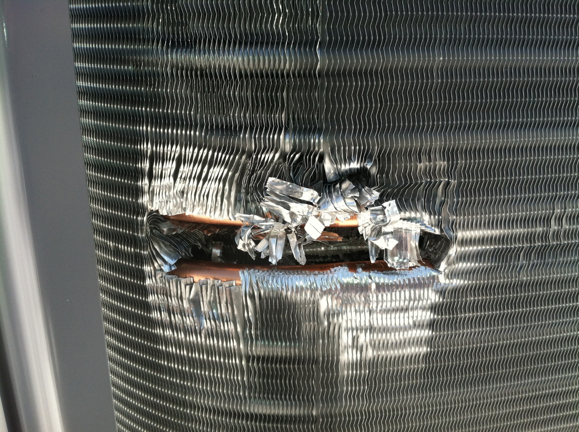 Damaged Condensing Coil