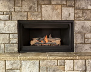 gas-fireplace-with-stone-hearth