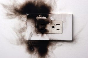 scorch-marks-on-an-electrical-outlet